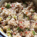El cooksnap de Enrique Salmerón cuando hizo Risotto de atún y verduras .