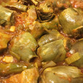 El cooksnap de Aurora Revenga Diaz cuando hizo Alcachofas en salsa de tomate.