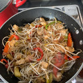 El cooksnap de Nery Pereira cuando hizo Verduras con pollo al wok.