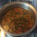 El cooksnap de Carmen Olaizola cuando hizo Sopa de acelgas con papas.