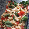 El cooksnap de Jorge Garcia cuando hizo Ensalada caprese con pastas.