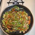 Stephanie L Moore's cooksnap of when they made Japanese Pork Yakisoba (豚肉焼きそばの作り方).