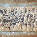 El cooksnap de Carolina cuando hizo Trenza de hojaldre con Nutella y virutas de chocolate.
