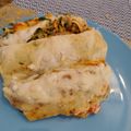 El cooksnap de Vanina Napoleone cuando hizo Canelones de pollo, espinacas, queso de cabra y nueces 😋.