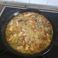 El cooksnap de basiliolmo cuando hizo Arroz caldoso con salmón.