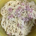 รูป Cooksnap ของ Ami เมื่อเขาทำ สปาเก็ตตี้คาโบนาร่า (ไม่ใส่ชีส)