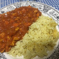 El cooksnap de Paco cuando hizo Curry de soja en trozos.