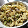 El cooksnap de María Inés Torres cuando hizo Macarrones con salsa de brócoli y champiñón .