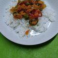 El cooksnap de Enrique cuando hizo Arroz blanco con verduras al wok.