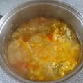 El cooksnap de Fabiola Pérez cuando hizo Sopa casera de pollo con verduras y cabello de ángel.