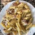 El cooksnap de Guillermo N cuando hizo Macarrones con bacon y nata.
