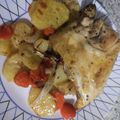 El cooksnap de Laura cuando hizo Pollo asado con acompañamiento.