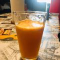 El cooksnap de Agustina Garcia cuando hizo Licuado de zanahoria.durazno y naranja.