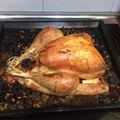 El cooksnap de virginia cuando hizo Pularda rellena con setas, ciruelas y piñones.