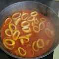 El cooksnap de Sofìa Lozano cuando hizo Anillas de pota en salsa.