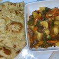 nusayberh's cooksnap of when they made Naan bread with potatoes sauce.