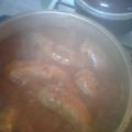El cooksnap de Sergio De Boulogne cuando hizo Chorizos a la pomarola.