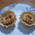 El cooksnap de Luz cuando hizo Cestitas con revuelto de gulas y gambas.