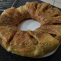 El cooksnap de Carmen cuando hizo Rosca de jamón y queso.