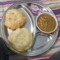 Sanskriti arya का कुकस्नैप जब उन्होंने छोले भटूरे (chole bhature recipe in Hindi) बनाया था।