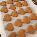 El cooksnap de Virginia. cuando hizo Galletitas de jengibre para San Valentín 💞.
