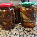 El cooksnap de Sonia Hirzberger cuando hizo Berenjenas en escabeche.