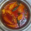 Cooksnap Syamim Syaza semasa beliau membuat Asam Pedas Ikan Uji Rashid (Merah).