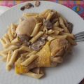 El cooksnap de Cynthia Leirós Rodríguez- Cadarso cuando hizo Pasta integral con champiñones y pollo.