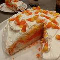 chris59341's cooksnap of when they made Candy corn cake.