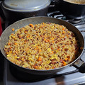 El cooksnap de Diego Quintero cuando hizo Arroz frito con salsa de soja.