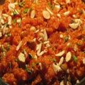 Nita Bhatia 's cooksnap of when they made Gajar ka swadisht halwa yummy 😋.