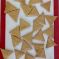 El cooksnap de poramoralhambre cuando hizo Nachos caseros de garbanzos con sésamo y chía.