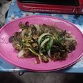 潘俊霖的(簡單料理) 的 塔香炒螺肉 cooksnap