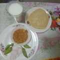 Lekha Vayeda's cooksnap of when they made છોલે ભટુરે.