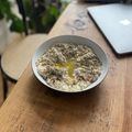 Sam Meadley's cooksnap of when they made Aubergine tahini dip - Moutabal or baba ghannouj.