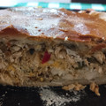 El cooksnap de Graciela Insfrán, Paraguay cuando hizo Fugazza de pollo y choclo.