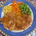 Cooksnap dari rita wijoyoatmo untuk resep Crispy Chicken Steak with Brown Sauce (Steak Ayam Krispi)
