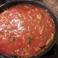 El cooksnap de mpaquien cuando hizo Salchichas con tomate.