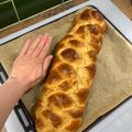 anett182 Cooksnap-ja, amikor elkészítette a(z) Foszlós fonott kalács receptet.
