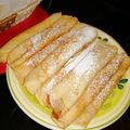 El cooksnap de Ana María cuando hizo Panqueques con manjar o mermelada.