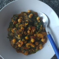El cooksnap de Ana Miguéns Ces cuando hizo Bacalao desmigado con garbanzos y espinacas.