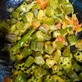 Anam Sayyed's cooksnap of when they made Bhindi fry.