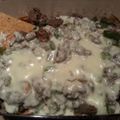 Dan's cooksnap of when they made Philly steak nachos.