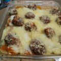El cooksnap de Carolina✨ cuando hizo Albóndigas gratinadas con salsa blanca y base de papas😎.