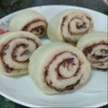 椪柑 的 紅豆饅頭(內捲法) cooksnap