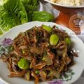 Cooksnap 0h Hana !! semasa beliau membuat Sambal hijau ikan bilis meletop 🔥.