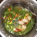 Cooksnap dari Cindy Kurnia Lestari untuk resep Sup bayam jagung