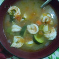 El cooksnap de lizzeth cuando hizo Caldo de camarón.