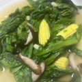 賴小孟 的 蒜炒茼蒿香菇#當季食材 cooksnap