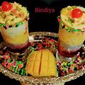 Bindiya Bhagnani का कुकस्नैप जब उन्होंने मैंगो रबड़ी फलूदा बनाया था।